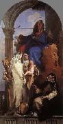 Giovanni Battista Tiepolo The Virgin Appearing to Dominican Saints oil painting artist